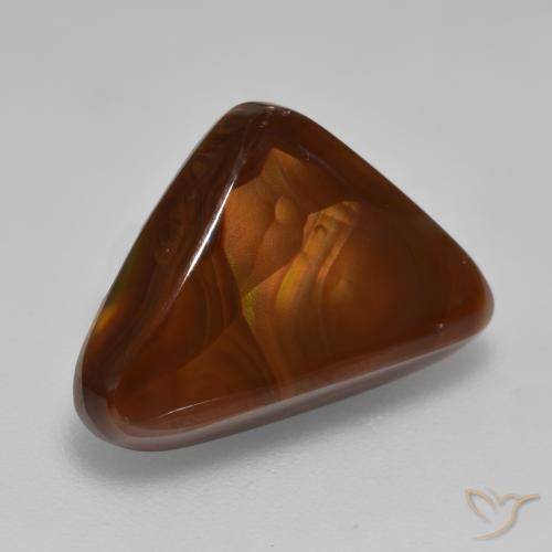 Ágata de fuego Multicolor natural de 6.64 ct, Trillón, Opaco