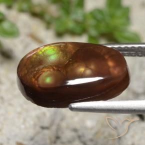 Ágata de fuego Multicolor natural de 3.99 ct, Elegante, Translúcido