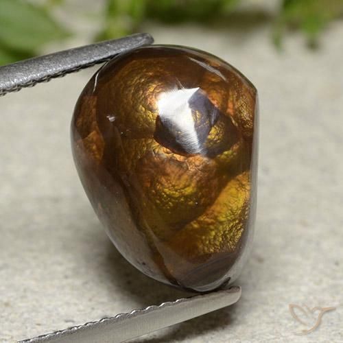 Ágata de fuego Multicolor natural de 6.07 ct, Elegante, Opaco