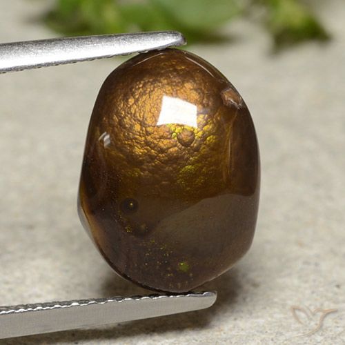 3.69ct Natural Multicolor Ágata de fuego, Elegante, Opaco