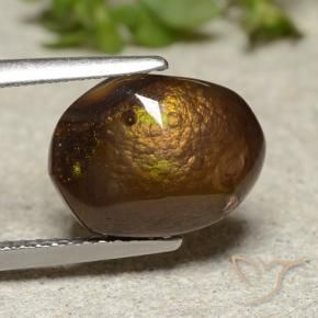 Ágata de fuego Multicolor natural de 3.69 ct, Elegante, Opaco