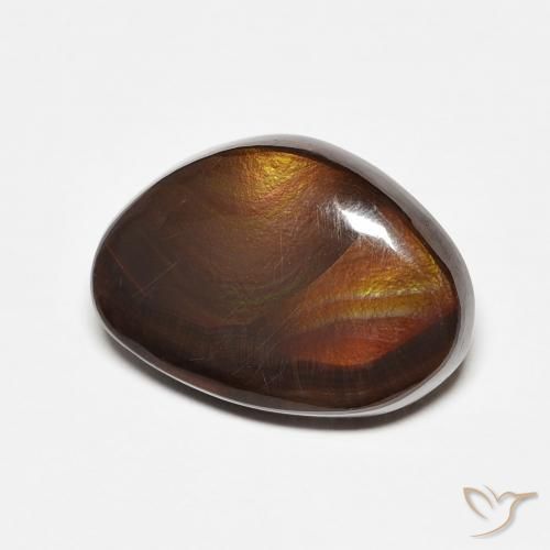 Ágata de fuego Multicolor natural de 7.08 ct, Elegante, Translúcido