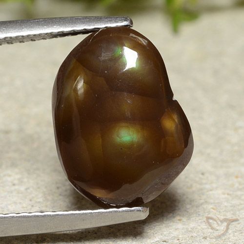 5.80ct Natural Multicolor Ágata de fuego, Elegante, Translúcido