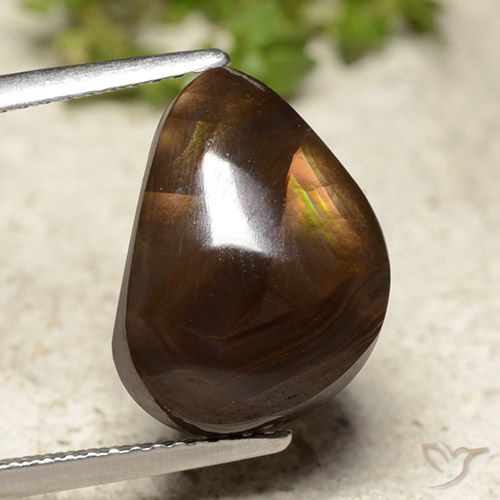 7.07ct Natural Multicolor Ágata de fuego, Elegante, Translúcido