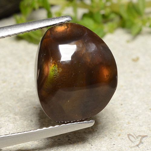 8.24ct Natural Multicolor Ágata de fuego, Elegante, Opaco