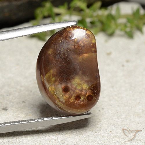10.09ct Natural Multicolor Ágata de fuego, Elegante, Opaco