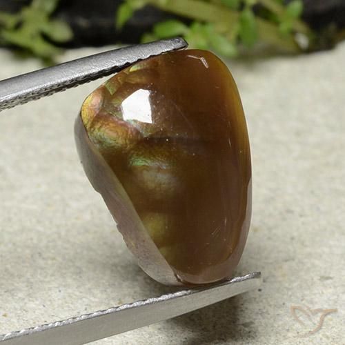 Ágata de fuego Multicolor natural de 8.38 ct, Elegante, Opaco