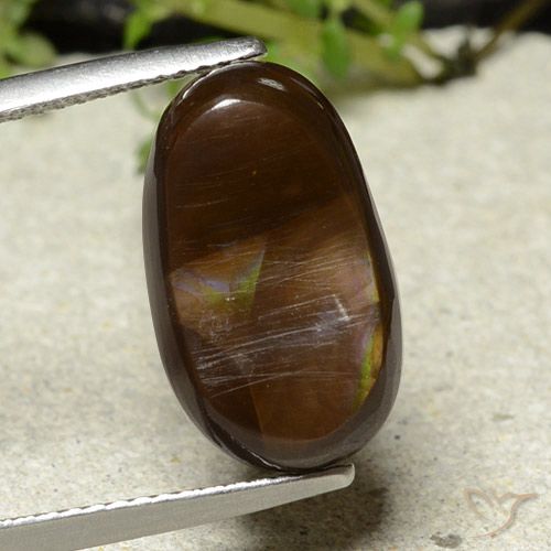 6.46ct Natural Multicolor Ágata de fuego, Elegante, Opaco