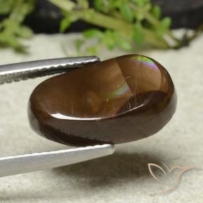 Ágata de fuego Multicolor natural de 6.46 ct, Elegante, Opaco