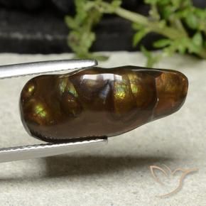 Ágata de fuego Multicolor natural de 8.81 ct, Elegante, Opaco