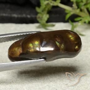 Ágata de fuego Multicolor natural de 8.81 ct, Elegante, Opaco