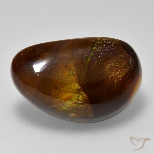 8.25ct Natural Multicolor Ágata de fuego, Elegante, Opaco
