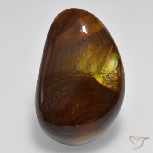Ágata de fuego Multicolor natural de 8.25 ct, Elegante, Opaco