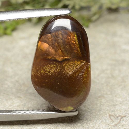 7.17ct Natural Multicolor Ágata de fuego, Elegante, Opaco