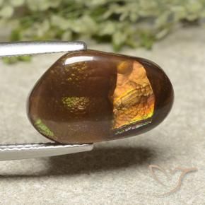 Ágata de fuego Multicolor natural de 7.17 ct, Elegante, Opaco