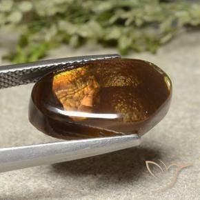 Ágata de fuego Multicolor natural de 7.17 ct, Elegante, Opaco