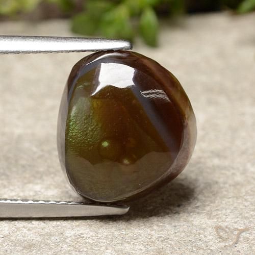 5.77ct Natural Multicolor Ágata de fuego, Elegante, Opaco