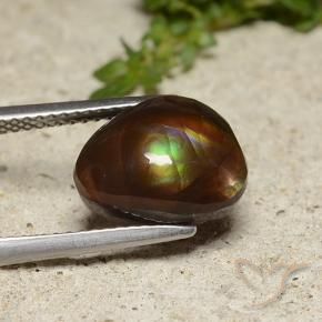Ágata de fuego Multicolor natural de 4.86 ct, Elegante, Opaco