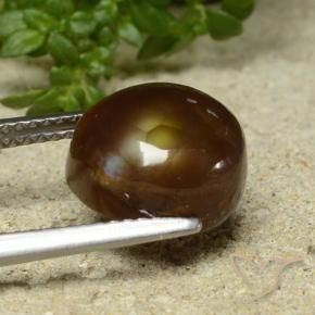 Ágata de fuego Multicolor natural de 4.76 ct, Elegante, Opaco