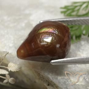 Ágata de fuego Multicolor natural de 4.97 ct, Elegante, Opaco