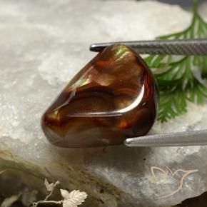 Ágata de fuego Multicolor natural de 7.71 ct, Elegante, Opaco