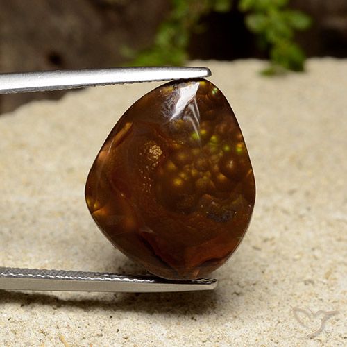 14.36ct Natural Multicolor Ágata de fuego, Elegante, Opaco