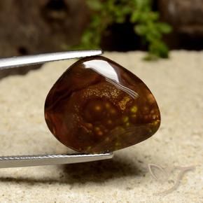 Ágata de fuego Multicolor natural de 14.36 ct, Elegante, Opaco