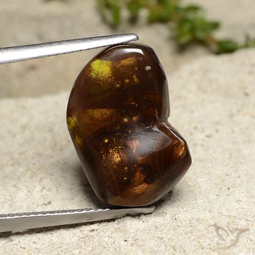 8.42ct Natural Multicolor Ágata de fuego, Elegante, Opaco