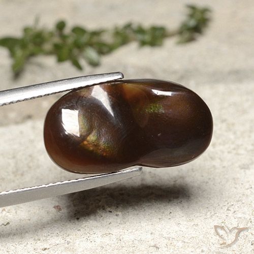 10.91ct Natural Multicolor Ágata de fuego, Elegante, Opaco