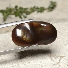 Ágata de fuego Multicolor natural de 10.91 ct, Elegante, Opaco