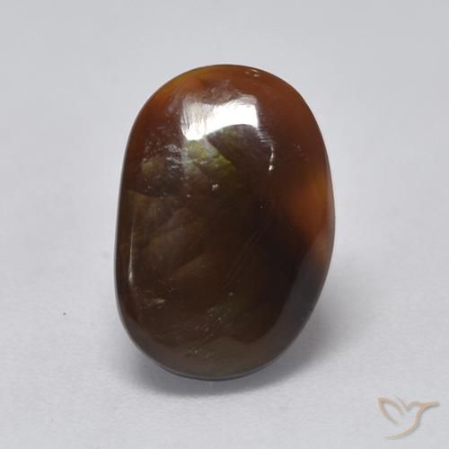 2.60ct Natural Multicolor Ágata de fuego, Elegante, Translúcido