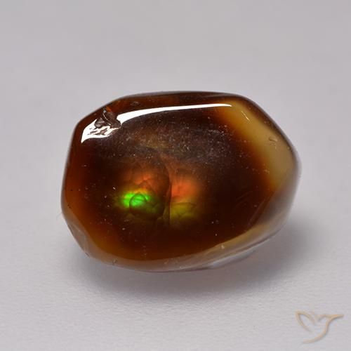Ágata de fuego Multicolor natural de 4.10 ct, Elegante, Translúcido