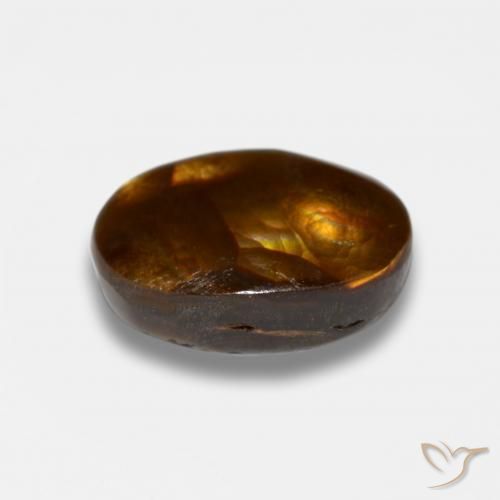 Ágata de fuego Multicolor natural de 4.19 ct, Ovalada, Opaco