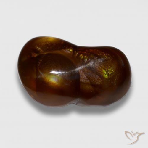 10.11ct Natural Multicolor Ágata de fuego, Elegante, Opaco