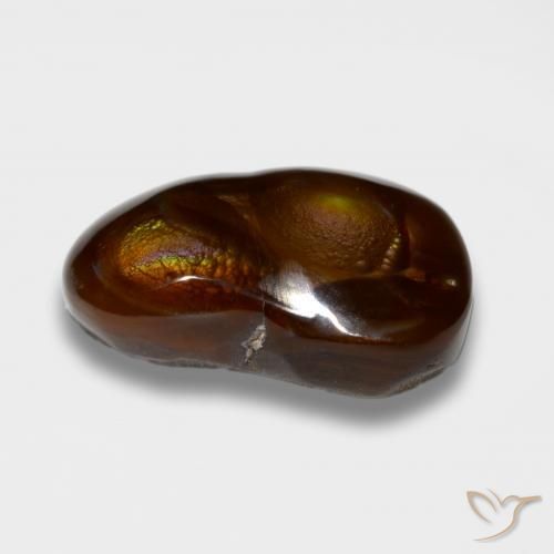 Ágata de fuego Multicolor natural de 10.11 ct, Elegante, Opaco