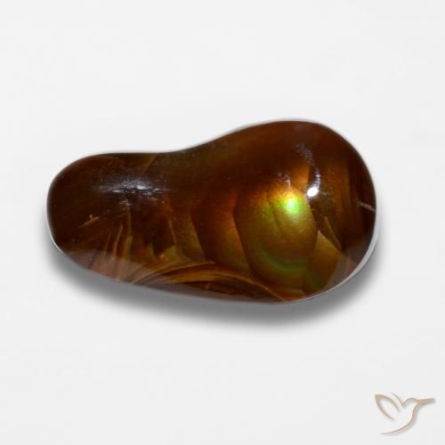 7.36ct Natural Multicolor Ágata de fuego, Elegante, Opaco