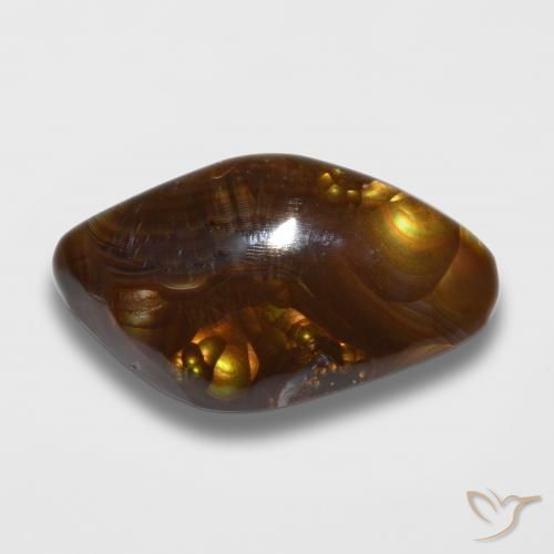 11.34ct Natural Multicolor Ágata de fuego, Elegante, Opaco