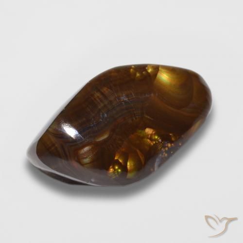 Ágata de fuego Multicolor natural de 11.34 ct, Elegante, Opaco