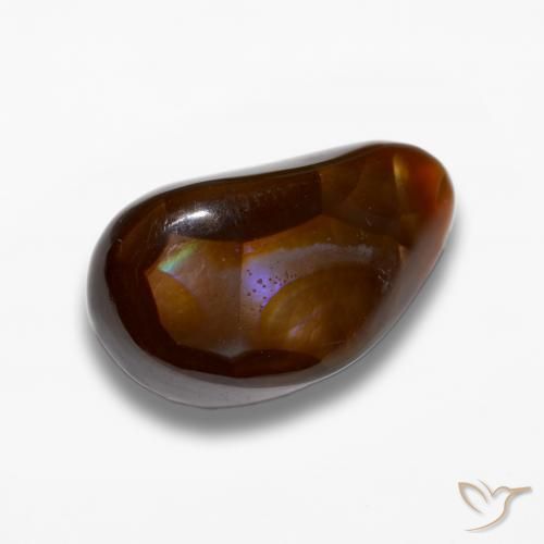 Ágata de fuego Multicolor natural de 9.11 ct, Elegante, Opaco
