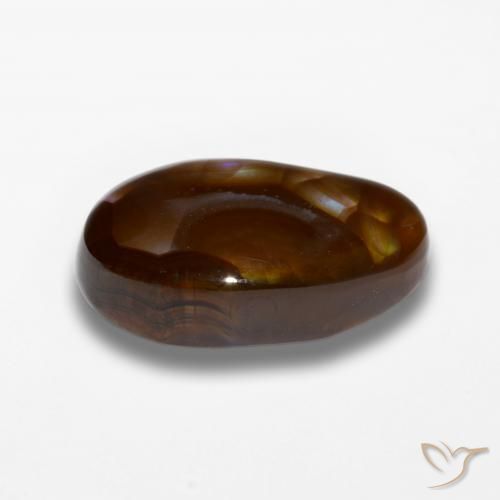 Ágata de fuego Multicolor natural de 9.11 ct, Elegante, Opaco