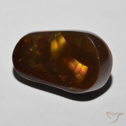 Ágata de fuego Multicolor natural de 11.34 ct, Elegante, Opaco