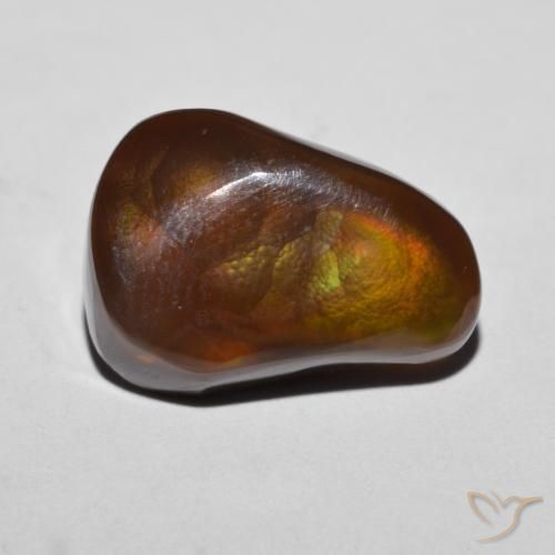 6.88ct Natural Multicolor Ágata de fuego, Elegante, Opaco