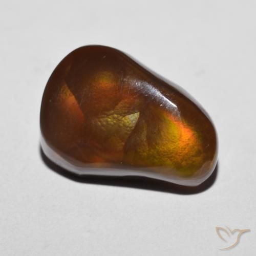 Ágata de fuego Multicolor natural de 6.88 ct, Elegante, Opaco