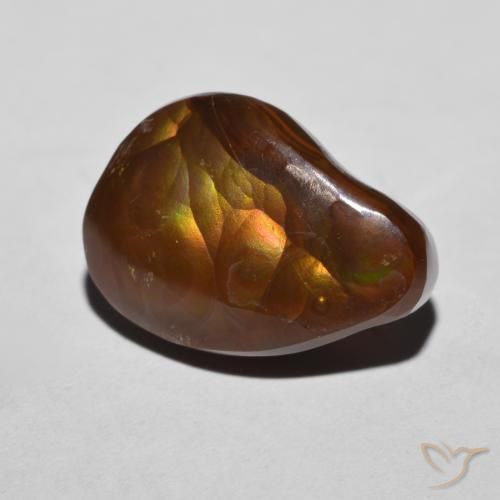 Ágata de fuego Multicolor natural de 7.28 ct, Elegante, Opaco