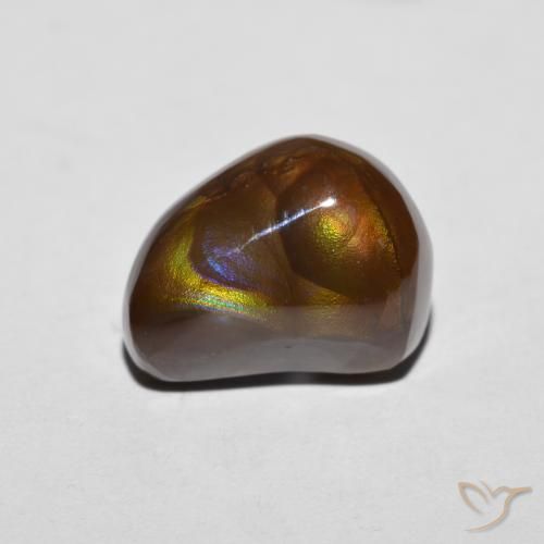 5.55ct Natural Multicolor Ágata de fuego, Elegante, Opaco