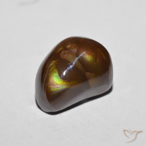 Ágata de fuego Multicolor natural de 5.55 ct, Elegante, Opaco