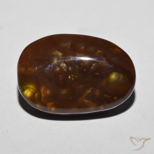 12.27ct Natural Multicolor Ágata de fuego, Elegante, Opaco