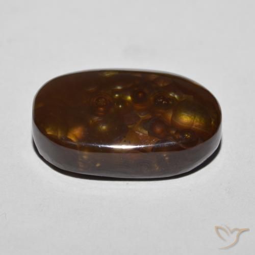 Ágata de fuego Multicolor natural de 12.27 ct, Elegante, Opaco