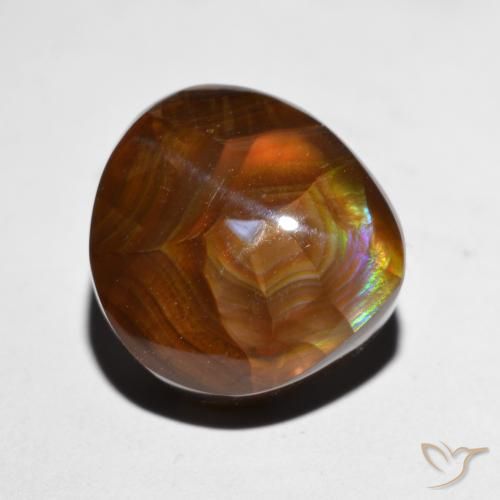 7.93ct Natural Multicolor Ágata de fuego, Elegante, Opaco