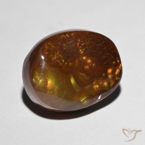 Ágata de fuego Multicolor natural de 7.96 ct, Elegante, Opaco